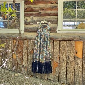 Authenticated Vintage Metallic Prom Dress